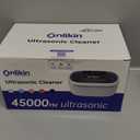 35W Ultrasonic Jewelry Cleaner, 45KHz Retainer Cleaner for Jewelry, 5 Timer & 3 Power Modes, Eyeglasses, Rings, Watch Strap, Dentures - 20oz, 304 Stainless Steel Tank, Quiet <38dB (White)