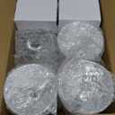 FoldTier Christmas Martini Glass Set of 6 Christmas Glass Drinkware Themed Beverage Drinking Glasses Holiday Cocktail Cup with Red & Green Holly Leaf for Xmas Holiday Party