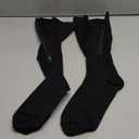 Ailaka Medical 15-20 mmHg Zipper Compression Socks Women Men (Large/X-Large (1 Pair), Black)