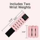 Wrist Ankle Weights for Women Men, Leg Arm Wrist Weights Bangles 1lb*2 2lb*2 Wearable Weights Pilates Weighted Bracelet for Home Gym Fitness Strength Training Walking Swimming Yoga Physical Therapy
