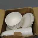 Homienly Premium Wheat Straw Dinnerware Sets - 24 PCS Dinner Plates,Plates,Cereal Bowls,Drinking Cups,Lightweight & Unbreakable Dishes Sets for 6,Dishwasher & Microwave Safe for Home - White