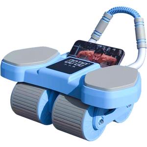 Ab roller wheel,The upgraded two-wheel abdominal wheel used for enhancing abdominal muscle exercises is abdominal fitness wheel that is more suitable for the home gym., Blue
