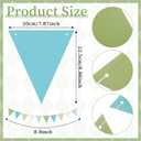 VitalCozy 4 Pcs One Silly Goose 1st Birthday Banner Triangle for Boy First Birthday Party Decoration Sage Green White Olive Green Wild One Jungle Funny Goose Baby Shower Party Supplies