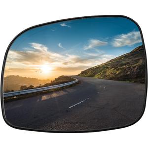Driver Side Mirror Replacement for Chrysler Town Country 2008-2016, Dodge Grand Caravan 2008-2020, RAM CV 2012-2015, VW Routan 2009-2014 - Left Side Rear View Mirrors Glass with Heated