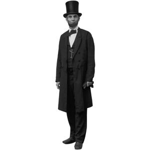 Abraham Lincoln & George Washington Life Size Cardboard Cutout, 6 Feet