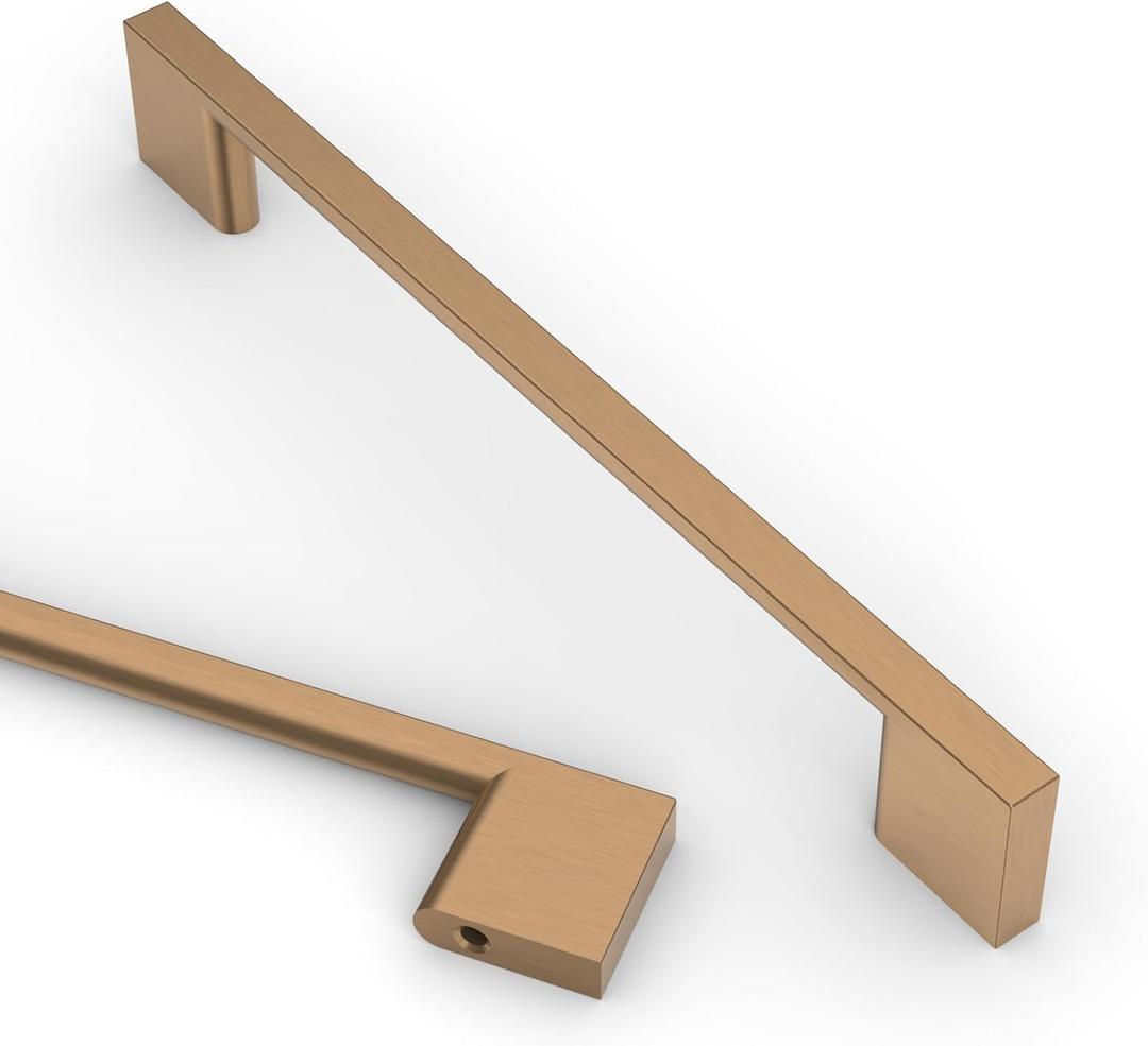 Asidrama 6 Pack 6.3 Inch(160mm) Champagne Bronze Kitchen Cabinet Handles, Cabinet Pulls Kitchen Cabinet Hardware for Cupboard Drawer Handles Dresser Pulls