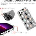 Pink White Black Christmas Trees Case Compatible with iPhone 15 Pro Max, Winter Christmas Cartoon Case for iPhone 15 Pro Max, Cool TPU Bumper Phone Case Cover