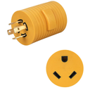 NEMA L14-30P to TT-30R 30 Amp RV Generator Adapter, 4 Prong Locking 120/240V L14-30P Generator Plug to TT-30R 30A RV Outlet,for Camper Trailer Portable Power Adaptor