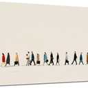 Neutral Canvas Wall Art for Living Room Beige Abstract Artwork 20x40 In, 20L" x 40W"