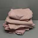 Royale Linens Full Flat Sheet - Ultra Soft Brushed 1800 Microfiber Flat Sheets Only - Wrinkle Free & Stain Resistant - Hotel Quality Top Sheet for Bed (Full, Pink), Pack 9