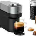 Nespresso Vertuo Pop+ Deluxe Coffee and Espresso Maker by Breville with Milk Frother, 1500 watts, Titan
