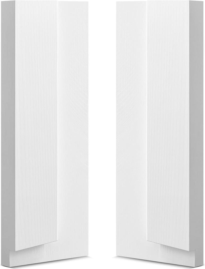 CroBlissful 1 Set 12 Inch L x 4-9/16 Inch W x 1-1/4 T Exterior Door Frame Rot Repair Kit Jamb Paintable Wood Rotted Repair Kit for Exterior Door Frame