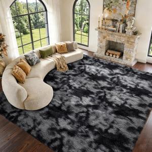 9x12 Extra Large Fluffy Area Rugs for Living Room Tie-Dyed Dark Grey
Non-Slip, Shaggy, High Pile, Ultra Soft, Fuzzy, Bedroom, Dorm Room, Nursery, Kids, Playroom, Indoor, Carpet, Home Decor