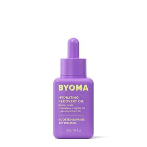 BYOMA Hydrating Recovery Oil - Luxury Face Oil with Squalane, Jojoba Oil & Seabuckthorn Oil - Instant Radiant and Glowy Skin - Barrier Repair Facial Oil - 1.01 fl. oz