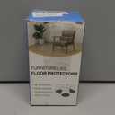 Chair Leg Floor Protectors Square Chair Leg Protectors for Hardwood Floors Silicone Caps Felt Strengthen Bottom Protection Anti-Scratch Reduce Noise 32 Pack Clear Square M Fit:13/16" to 1" (20-26mm)