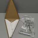 Tuanse 24 Inch Large Paper Bethlehem Star Lantern 3D Christmas Diwali 8 Pointed Hanging Decorations with LED String Lampshade Pendant Xmas Lamp Ornament for Wedding Birthday Party Holiday Decor(Gold)