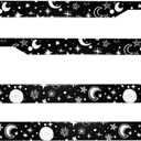 3 x Moon and Star License Plate Frames 2 Pack Aluminum License Plate Holder 2 Hole with Screws (19)