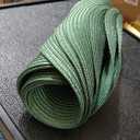 Zupro Round Placemats Set of 6,Braided 15 inch Table Mats Heat Resistant Non-Slip Washable,for Kitchen Dining Tables Four Seasons Dinner Parties Thanksgiving Christmas and Everyday Use.Olive Green