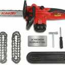 KAKEI 16-Inch 15-Amp Electric Chainsaw, 2200W Peak Power Corded Chain Saw with 3 German Steel Chains for Heavy Duty Wood Cutting