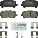 BOSCH BC1281 QuietCast Premium Ceramic Disc Brake Pad Set - Compatible with Select Acura MDX, ZDX; Honda Odyssey, Pilot; REAR