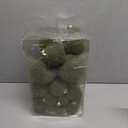 42PCS Green Velvet Christmas Ball Ornaments, Flocked Vintage Rustic Farmhouse Baubles in Assorted Sizes for Xmas Tree Decorations, Hanging Ornaments for Home, Party & Wedding Dcor (Green)