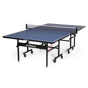 JOOLA Inside Professional MDF Indoor Ping Pong Table with Quick Clamp Table Tennis Net and Post Set - 10 Minute Easy Assembly - Tournament Quality - Foldable with Single Player Playback Mode