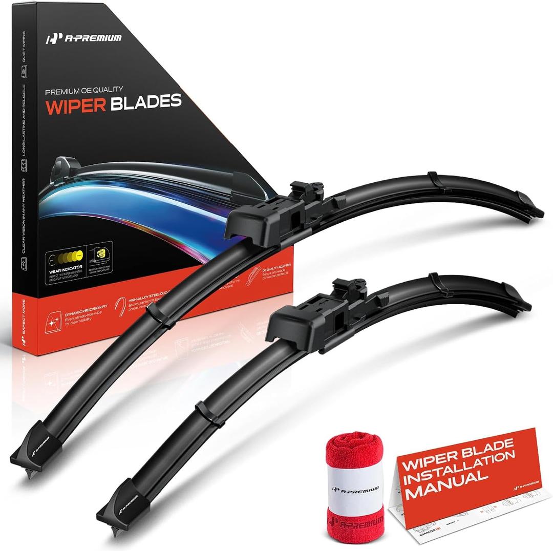 A-Premium 25" + 17" Windshield Wiper Blades Compatible with Ford