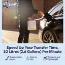 Luigi's Siphon Pump - Siphon Hose for Water & Gasoline Fuel Transfer - Large Hand Water Pump for Squeezing Gas Lawn Mowers & Manual Pumping Petrol Liquid Syphon Alcohol and more