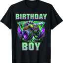 Birthday Boy Monster Truck are My Jam Shirt Bday Party Kids T-Shirt, Size S