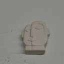 No Brand Nordic Home Decoration Ceramic Vase White Funny Face Shape Decor Flower Arrangement Gifts Living Room Bedroom Countertop Specific