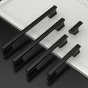 Asidrama 10 Pack Matte Black Kitchen Cabinet Knobs Dresser Knobs Drawer Knobs Single Hole Cabinet Pull Handles for Kitchen Wardrobe Cupboard