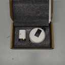 Brass Windproof Door Stoppers Heavy Duty Mechanical Floor Door Stop Height Adjustable Keep Door Open Door Catch Holder Wall Protect with Screws, Matte White, 1 Pack