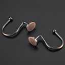 CHICTIE Bronze Shower Curtain Hooks, Oil Rubbed Rustproof Shower Curtain Rings for Bathroom, Metal Decorative Shower Hooks for Shower Curtain Rod, Set of 12 Shower Hangers Round Heavy Duty Design