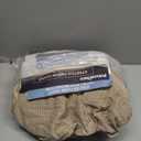 PrinceDeco Stretch Armless Futon Cover Futon Slipcover Full Queen Size Futon Couch Cover Futon Sofa Cover Futon Bed Cover Furniture Protector with Elastic Bottom, Checked Pattern Jacquard, Sand