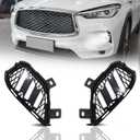 Upgrade full LED Driver and Passenger DRL Turn Signal Light Front Bumper Fog Lamps Compatible with INFINITI QX50 2022 2023 2024 Pure, Luxe, Sensory and Autograph Indicated Light