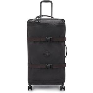Kipling Spontaneous Softside Spinner Wheel Luggage, Integrated TSA Accepted Lock, Black Noir, Checked-Large,KI4193
