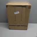 2 Pack 7.2-Inch Globe Pendant Lights, Mid Century Gold Pendant Light Fixtures, Globe Pendant Lights Kitchen Island with Milk Glass Shade Adjustable Hanging Fixture for Dining Room (Bulbs not Included)