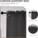 CUCRAF Sheer Curtains Panels for Living Room Bedroom Short Window Semi Treatment Drapes Voile Rod Pocket,Set of 2 (54 x 63 inches Long,Grey)