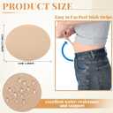Geiserailie 50 Pcs Tummy Lift Belly Stomach Tape Waterproof Tummy Lifting Body Tape Body Control Precut Adhesive Strips for Women Saggy Loose Skin Flat Stomach Back Fat Belly(Oval)