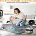 Pressurized Steam Cleaner, 3-Level Adjustable Handheld Steamer Cleaning for Home, 15s Fast Heat-Up & 47.3oz Tank, 2500W Multi-Surface Portable Steamer for Floor/Grout/Car/Kitchen & Bathroom
