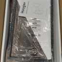 Huuger Folding Desk for Small Spaces, 31.5 Inch Foldable Computer Table, for Home Office, Study, Bedroom, Dorm, Space Saving, Small Writing Work Office Computer Desk, Easy to Fold, Rustic Brown