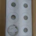 Teenyyou 6 Pcs White Frosted Glass Shade Replacements for Pendant Light Fixtures Glass Lamp Shade Cover, 15/8 Inch Fitter, 4"w x 6"h, Replacement Lamp Globe for Chandelier Wall Light Sconce, 1 item is broken