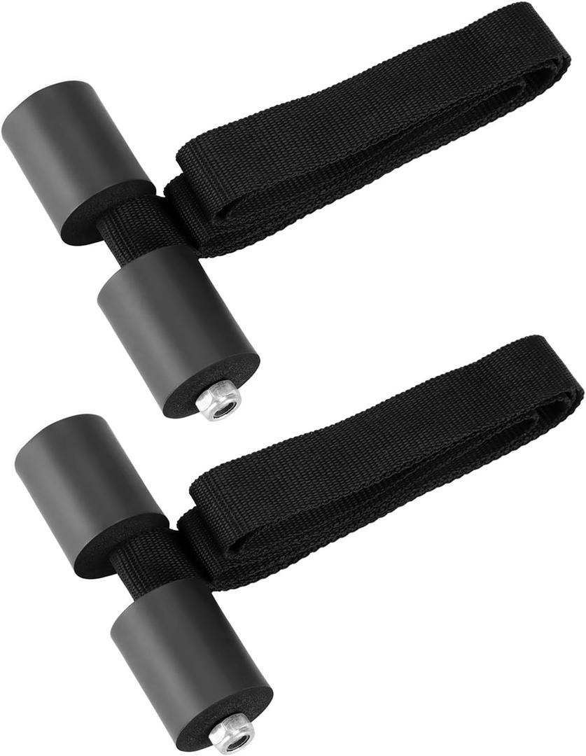 QWORK Bike Rack Straps, Custom Fit Trunk-Mount Rack Strap Replacement for Glass Hatchbacks & Spoilers, Secure Hold Inside Trunk, Helps Reduce Movement, 2 Pack
