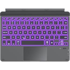 OMOTON Keyboard for Surface Go 4/3 /2/1, Bluetooth Type Cover for Surface Go, 7-Color Backlit, Ultra-Slim Wireless Keyboard with Touchpad, Built-in Rechargeable Battery