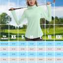 FKEEP Women's Sun Shirts Long Sleeve Athletic Jackets UPF 50+ Top with Thumb Holes Quick Dry for Golf Tennis Hiking (Green, XS)