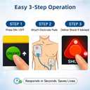 AED Automatic External Defibrillator, Portable Machine Emergency Suitable for Home, Gym, Office, School, and Public Access (Subway/Mall)