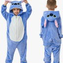 Kids Onesie Animal One Piece Pajamas Halloween Christmas Cosplay Costume 120