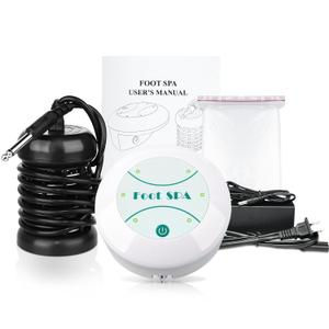 Foot Detox Machine, Portable Ionic Foot Bath Detox Machine, Ion Foot Spa Cleanser for Home Travelling USE with 10 Liners (White)