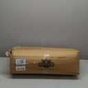 Orthopedic Dog Bed - 2-Layer Pet Bed for Floor, Kennel, or Crate with Removable Washable Cover - 46x27 Dog Bed for Large Dogs by PETMAKER (Brown)