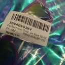 Perfashion Girls Metallic Wrap Skirt Sparkly Dance A-Line Elastic Waist Skirt with Sunglasses 3-13 Years (Blue-454)